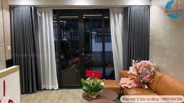 RÈM VẢI 2 LỚP TỰ ĐỘNG TẠI GÒ VẤP