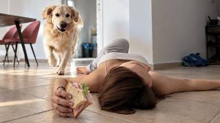 Life With a Golden Retriever Is Pure Chaos 😂 Waking Up, Fainting, Workout & More