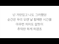 악동뮤지션 (楽童ミュージシャン)－「오랜 날 오랜 밤 LAST GOODBYE」LYRICS 가사 한국어