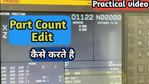 part count cnc machine | how to count part in cnc machine |