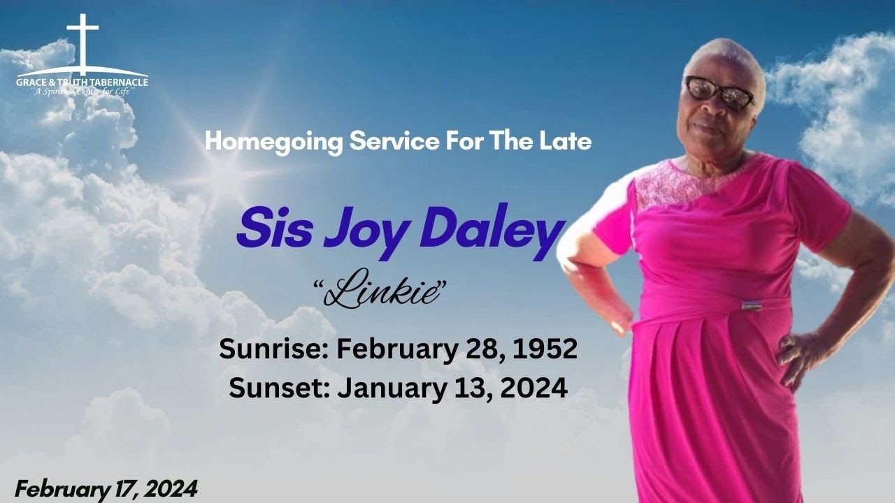 HomeGoing Service for Sister Joy Daley | February 17, 2024 - YouTube