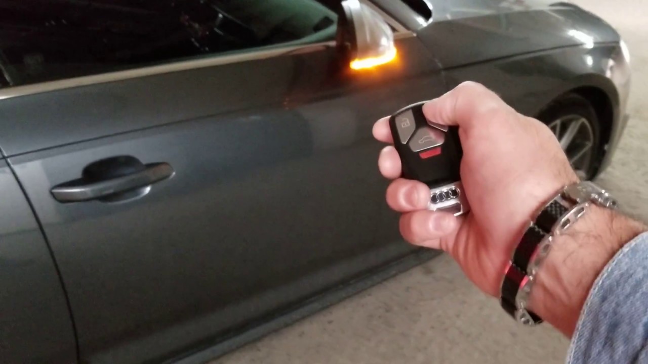 Audi A4 S4 B9 Remote Start Using the OEM Key FOB Pt.1 - YouTube