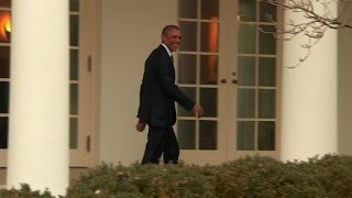 Obama leaves Oval Office for final time as President
