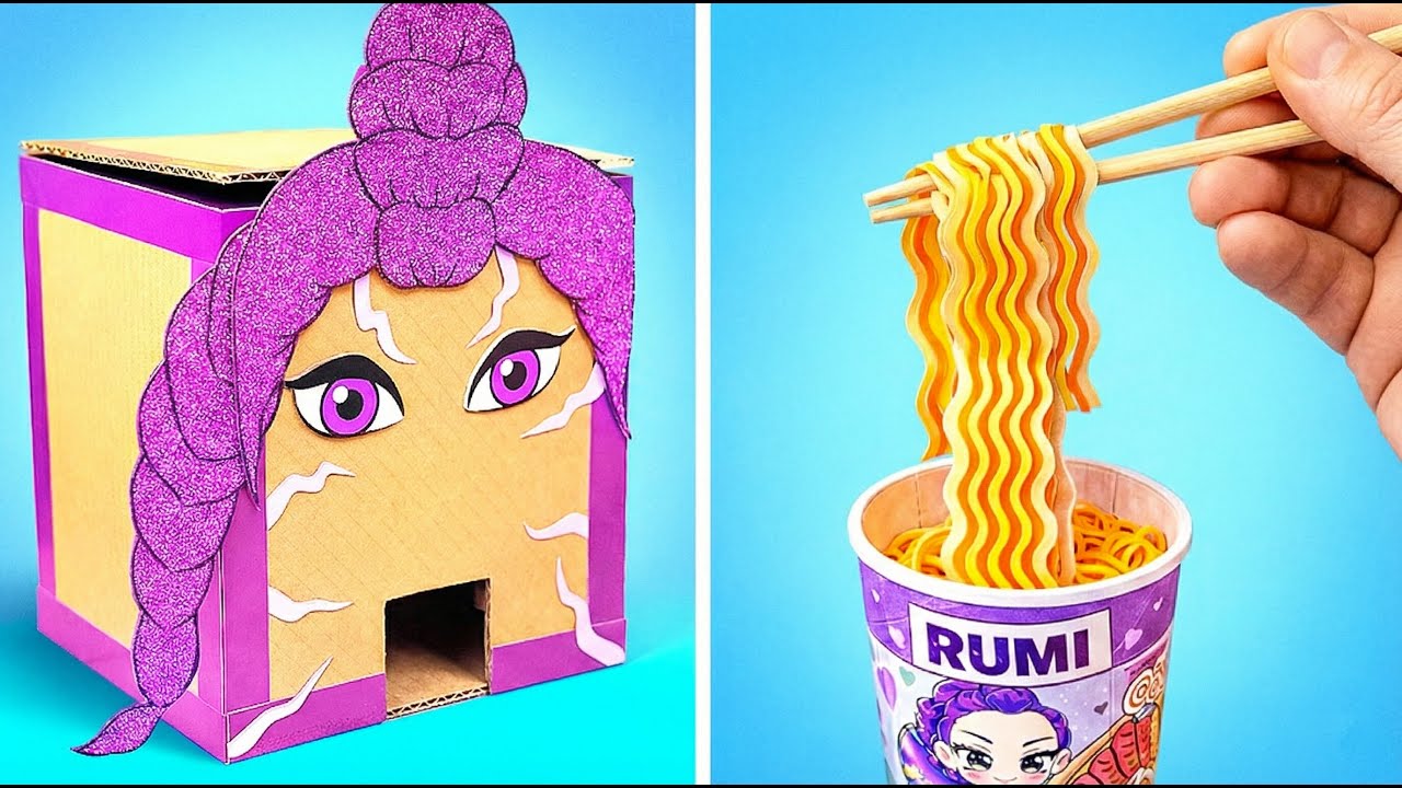 DIY K-Pop Demon Hunters! Paper and Cardboard Crafts