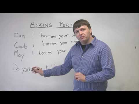 English Speaking - How to Ask Permission - CAN, COULD, MAY, DO YOU MIND
