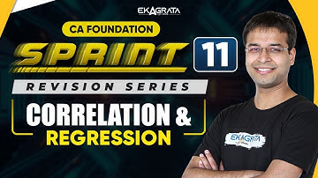 CA Foundation Maths | CA Foundation Correlation and Regression | Sprint 11 By CA Nishant Kumar Sir