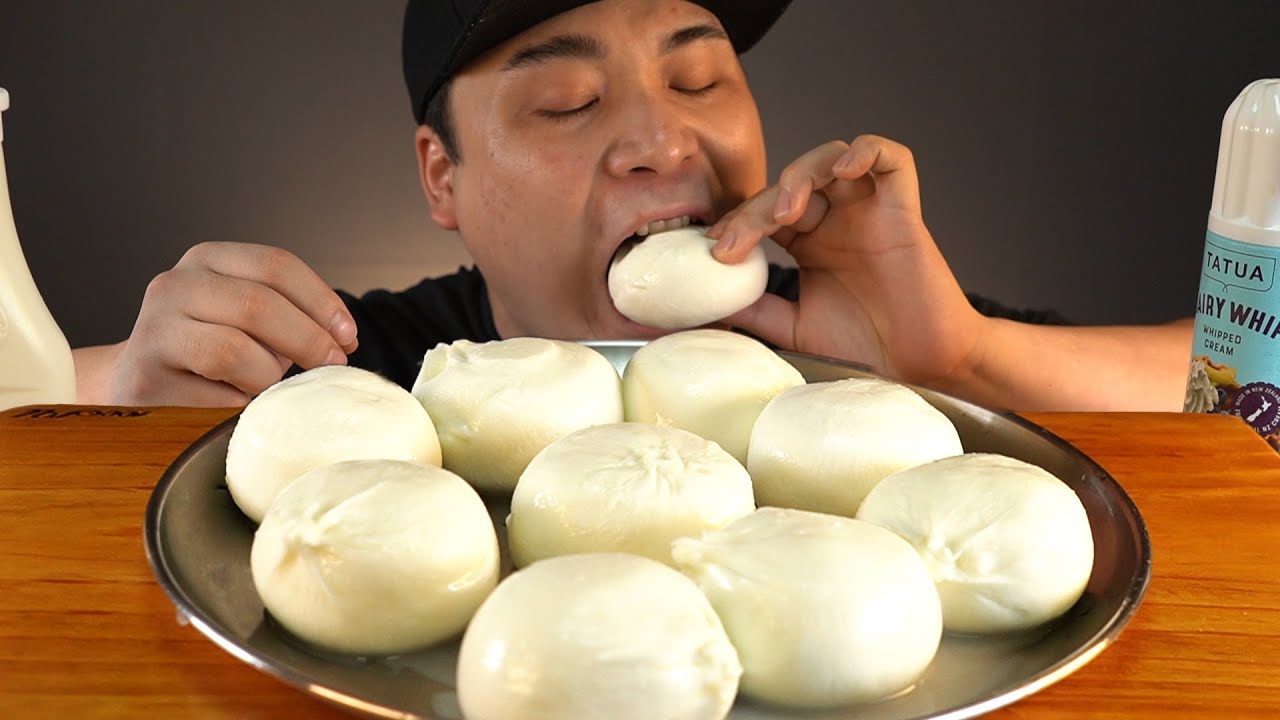 부라타치즈를 달콤한 연유와 먹방~!! 리얼사운드 ASMR social eating Mukbang(Eating Show)