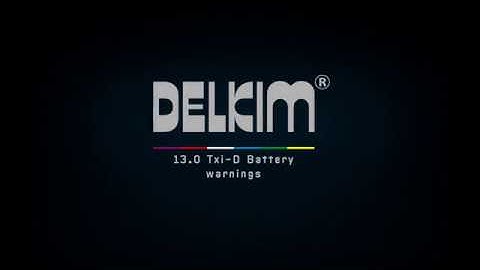 Txi-D User Guide 13.0 Battery Warnings