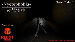 Nyctophobia | 夜恐怖症 First Teaser Trailer  | Ryona Guro indie horror game 