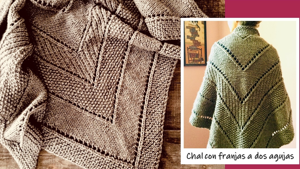 Chal tejido a dos agujas ¡Paso a paso!!