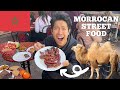 Crazy street food in casablanca  trying bbq camel meat in morocco