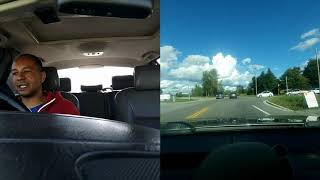Driving the Saab 9 5 with paddle shifters (Sentronic)