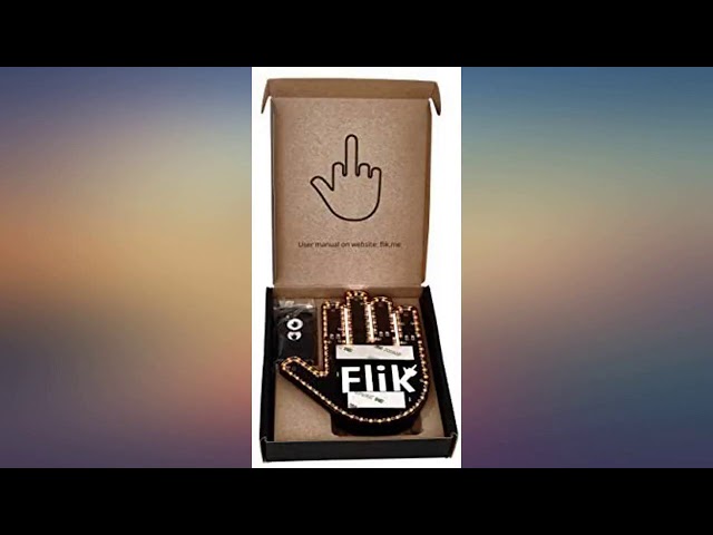 Flik - Hilarious Wave and Middle Finger Light for Your Car, 45ft Remote  Range, review 