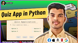 COMPLETE PYTHON Quiz App Using File Handling | Python Project for Beginners with Source Code