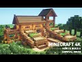 Minecraft: Large Oak Survival Base Tutorial | How to Build a Survival house in Minecraft (#108)