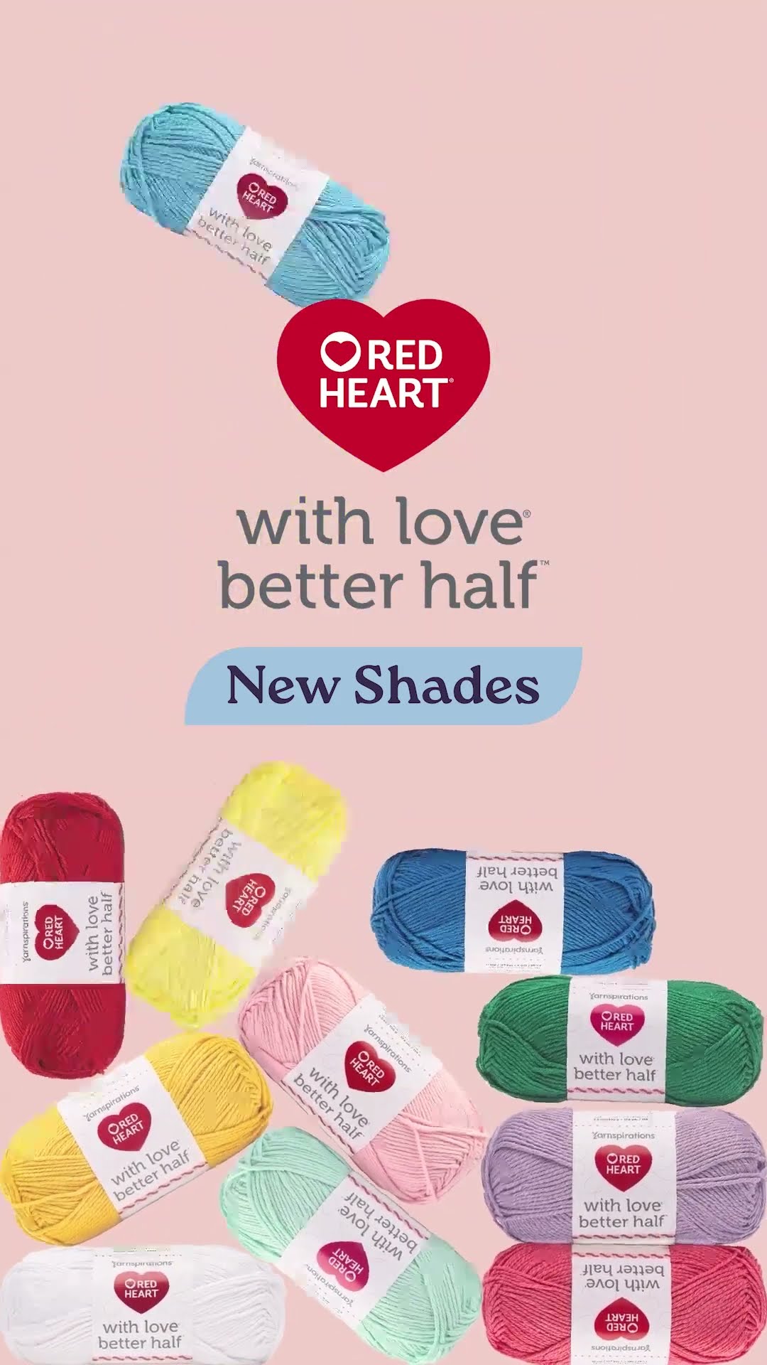 Red Heart With Love Better Half Yarn - YouTube
