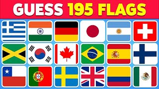 Guess All the 195 Flags of the World 🚩 | Guess the Country Flag Quiz 2025