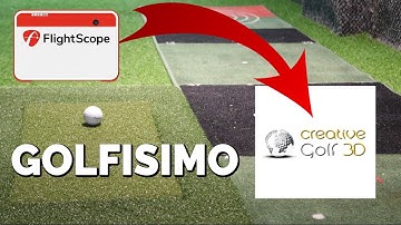 Mevo+ running Golfisimo from Creative Golf 3D in Garage golf simulator
