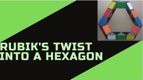 How to make a Hexagon with the Rubik’s Twist/Snake Cube (24 blocks)