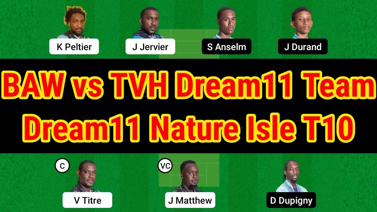 BAW vs TVH Dream11 Prediction. BAW vs TVH Dream11 Team. BAW vs TVH. Dream 11 Team of Today Match.