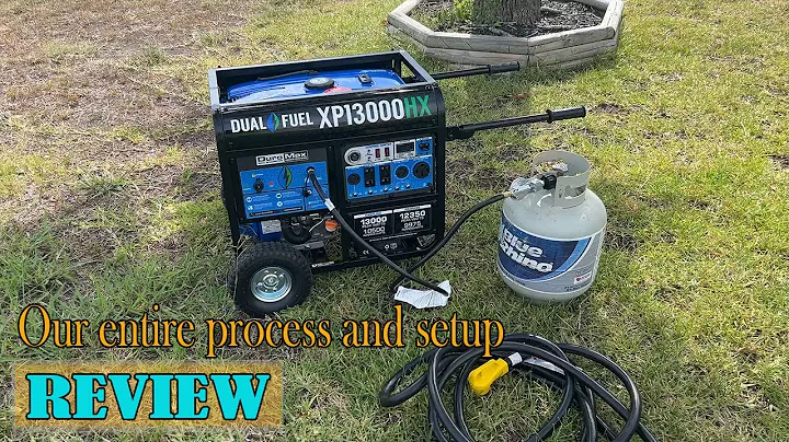 DuroMax XP13000HX Dual Fuel Portable Generator - Our entire process and setup.