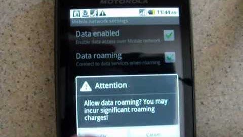 Droid Data Roaming setting