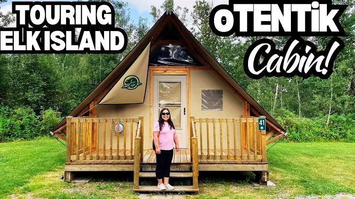 Elk Island oTENTik Cabin Tour | Astotin Lake Campground Alberta Canada 