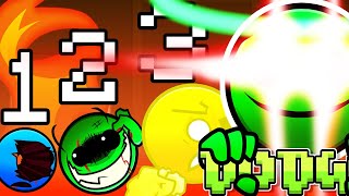 Geometry Dash BEST ALL PHASES (1-?) | Fire In The Hole (NEWEST UPDATE) - Lobotomy Geometry Dash 2.2