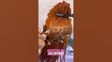 LOC Retwist✨ Book yours: www.NAPPSTAR.com #locstyles #locnation #locs #locextensions #locretwist