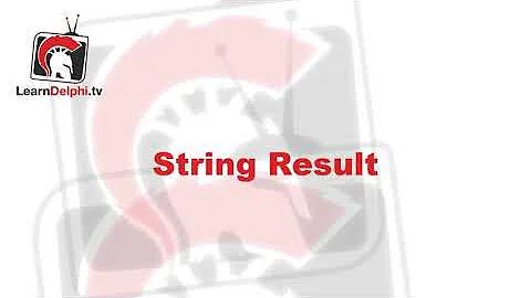 String Result (Obscure Syntax #6) - Delphi #155