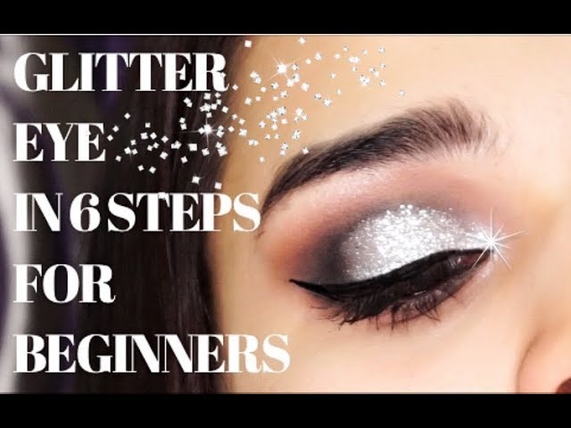 5 MINUTE Golden Glitter Eye Makeup