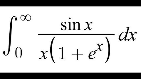 Feynman Integration Example 151 - ∫ from 0 to ∞ of (sin(x) / (x * (1 + e^x))) dx