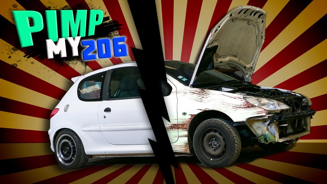 AVEC DES PIECES de la CASSE on PIMP UNE 206 !!! (Pas cher)