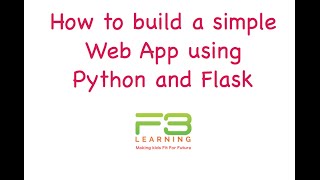 Develop WebApp With Python And Flask - Getting Started