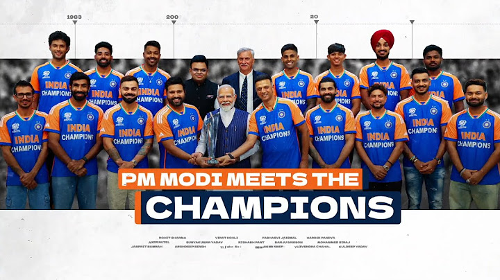PM Modi's interaction with World T20 Champions Indian Cricket Team