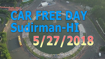 CFD Jakarta 20 May 2018 DRONE 4K (CAR FREE DAY)