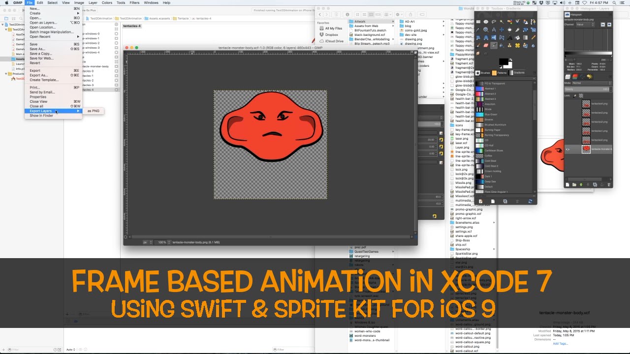 Sprite Animation in Xcode 7 - YouTube