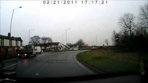 Bolton driving  test routes. Chequerbent roundabout