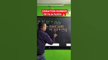OXIDATION NUMBER OF Fe in Fe3O4 🔥 #shorts #ytshorts #viral
