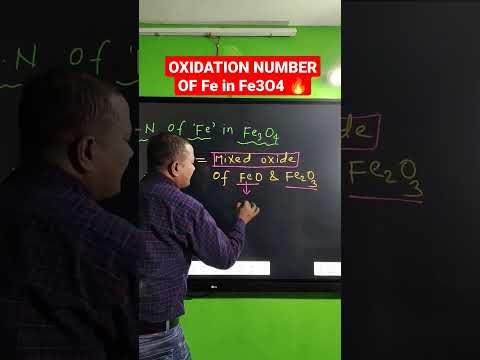 Video OXIDATION NUMBER OF Fe in Fe3O4 🔥 #shorts #ytshorts #viral - youtube