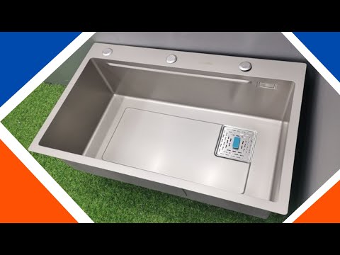 Video Chậu rửa bát 1 hố cỡ lớn rửa ráy thoải mái - youtube