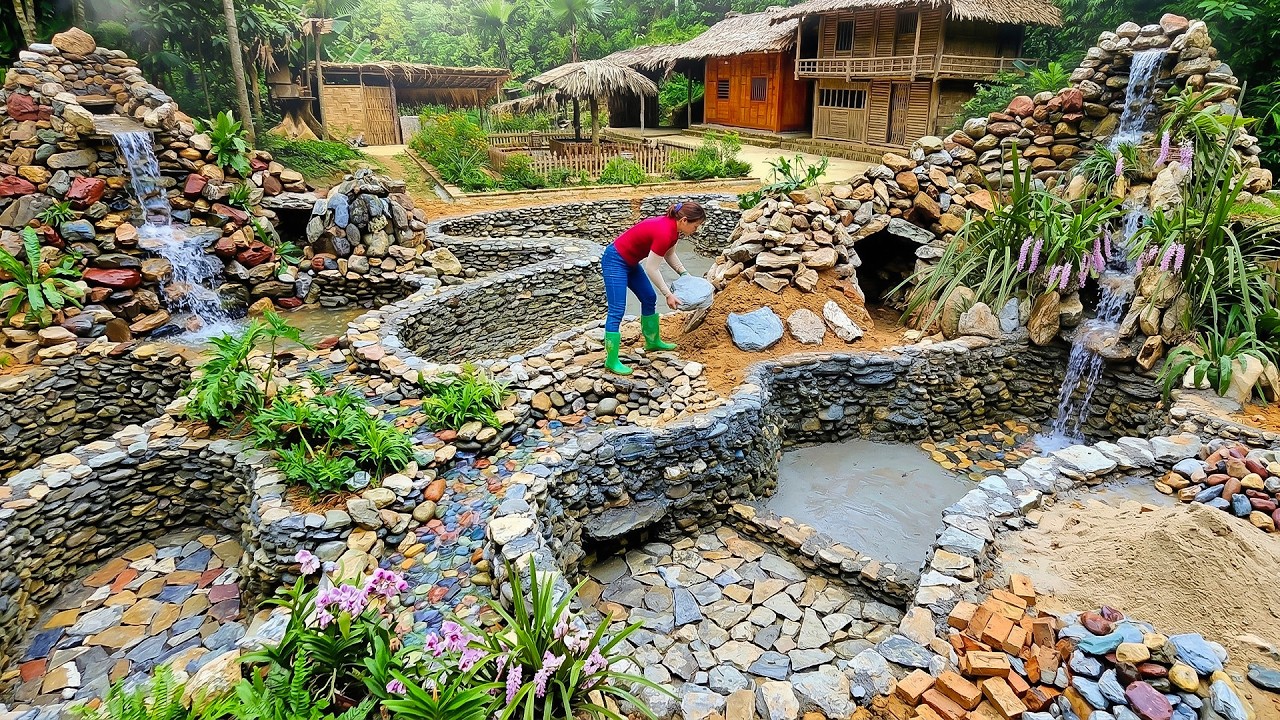 How to Build a Beautiful Fish Pond with Natural Stone | Creative Aquascape Design