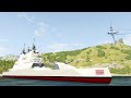 Military cruiser Air Defense Takedowns #2 - BeamNG DRIVE | CrashTherapy