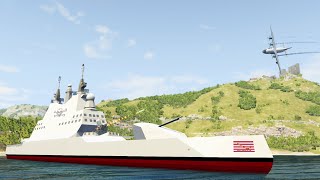 Military cruiser Air Defense Takedowns #2 - BeamNG DRIVE | CrashTherapy