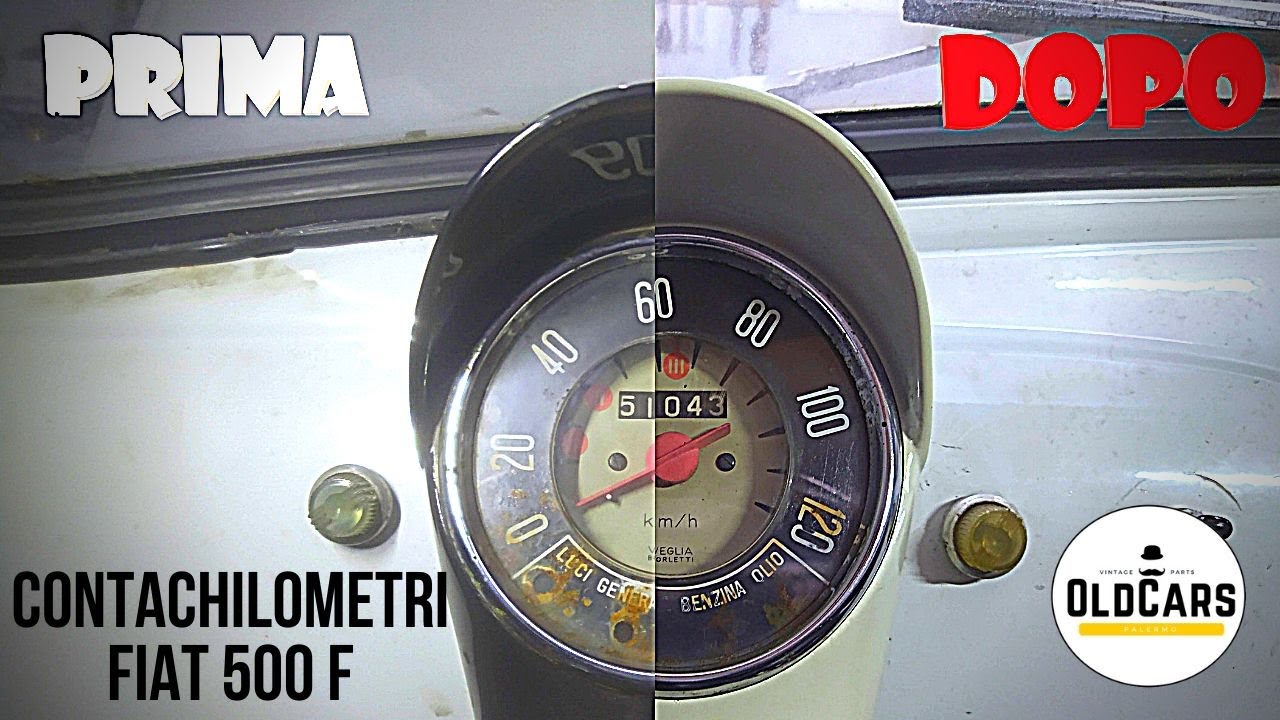 Restaurare Contachilometri Fiat 500 F d'epoca