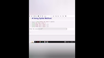 Taking Multiple Input In Python #short #programming #code #python
