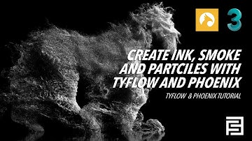 Creating Ink, smoke and particles | Tyflow & Phoenix Tutorial