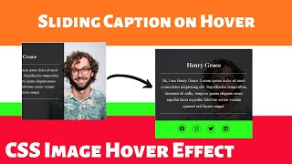 How To Make CSS Image Hover Effect with Sliding Caption