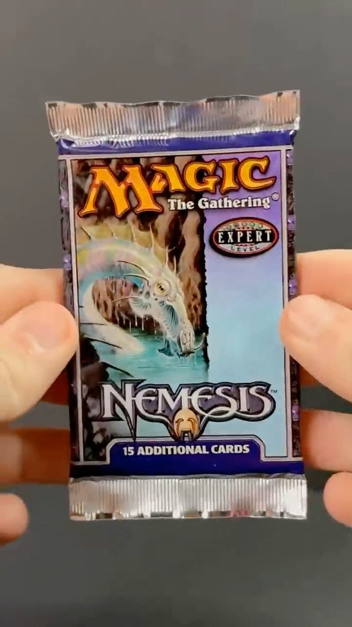 Opening a Magic: The Gathering Nemesis Booster Pack #mtg