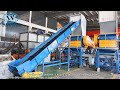 2000-3000kg/h Plastic Recycling Line PET Bottle PVC Profiles Pipes and Sheets Washing Line